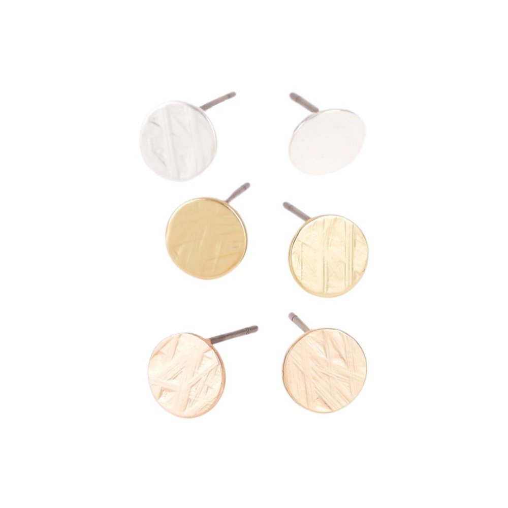 Sun and Moon Earring Stud Set